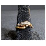 14K Diamond Ring Missing 1 Diamond