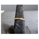 14K Diamond Ring Missing Large Diamond