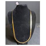 14K Gold Flexible Herringbone Necklace 20in Wonder Gold