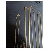 Gold Filled & Gold Tone Necklace Bracelet Estate Mixed Lot