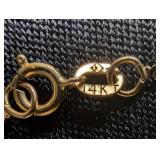 14K Gold Chain Necklace Pair (Lot of 2)