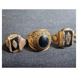 10K Gold Class Rings (Lot of 4)