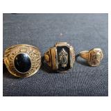 10K Gold Class Rings (Lot of 4)