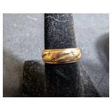 Kaynar 14K Gold Star Band Ring