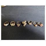 Gold Filled & Gold Plated Ring Assortment (Lot of 7)