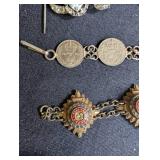 Vintage Estate Jewelry Assortment With Wooden Display Boxes
