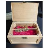 Vintage Estate Jewelry Assortment With Wooden Display Boxes