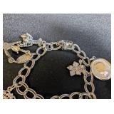 Sterling Jewelry Charm Bracelet, Necklace & Chain