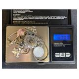 Sterling Jewelry Charm Bracelet, Necklace & Chain