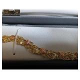 Black Hills Gold 10K Bracelet & Earrings Set in Case