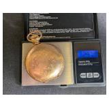 Antique Dueber 14 Karat Gold Filled Pocket Watch