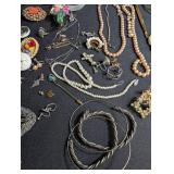 Vintage Estate Costume & Sterling Jewelry Mixed Lot