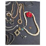 Vintage Estate Costume & Sterling Jewelry Mixed Lot