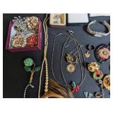 Vintage Estate Costume & Sterling Jewelry Mixed Lot
