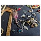 Vintage Estate Costume & Sterling Jewelry Mixed Lot
