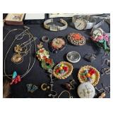 Vintage Estate Costume & Sterling Jewelry Mixed Lot