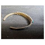Vintage Silver And Turquoise Jewelry Mixed Lot - Cuff, Ring & Brooch