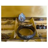Vintage Estate Jewelry Mixed Lot Sterling, Watches, Bangles & Costume Jewelry
