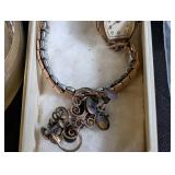Vintage Estate Jewelry Mixed Lot Sterling, Watches, Bangles & Costume Jewelry