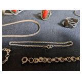 Vintage Estate Jewelry Mixed Lot Sterling, Watches, Bangles & Costume Jewelry