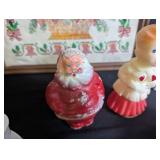 Vintage Christmas Decor Mixed Lot Wodin Japan Cross Stitch