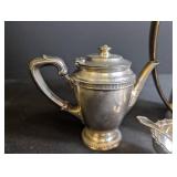 Hotel Silver Soldered Pitcher, Coffee Pot & Bowl Estate Set