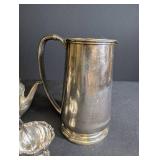 Hotel Silver Soldered Pitcher, Coffee Pot & Bowl Estate Set