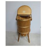 Vintage Ed Town Hand Crafted Wooden Bucket Stand
