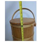Vintage Ed Town Hand Crafted Wooden Bucket Stand