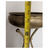 Vintage Brass Pedestal Plant Stand