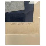 Signed Abstract Framed Print