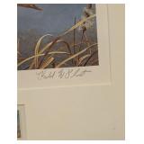 Vintage Richard Plasschaert Federal Duck Stamp Print Signed & Numbered Framed