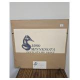 Vintage 1980 Minnesota Duck Stamp Print James a. Meger 989/3500
