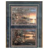 Framed Triple Landscape Print Set