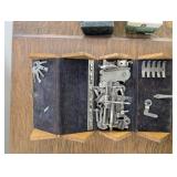 Carved Antique Singer Sewing Machine With Accessories