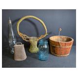 Vintage Primitive Decor Mixed Lot Ball Perfect Mason Jar