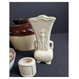 Japanese Teapot, Imari Bowl, Floral Vase & Lantern Mixed Lot