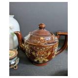 Japanese Teapot, Imari Bowl, Floral Vase & Lantern Mixed Lot