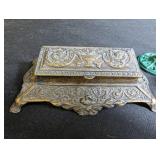 Vintage Desk Accessories Mixed Lot With Bronze Ink Well