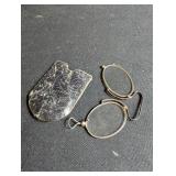 Vintage Wire Eyeglass Frames With Case
