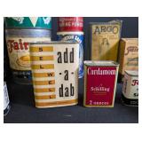 Vintage Spice Tins, Recipe Booklets & Kitchen Tools Mixed Lot