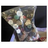 Vintage Button Collection Estate Mixed Lot