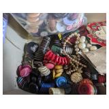 Vintage Button Collection Estate Mixed Lot