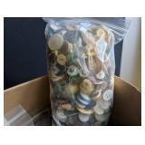 Vintage Button Collection Estate Mixed Lot