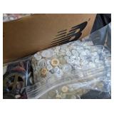 Vintage Button Collection Estate Mixed Lot