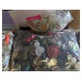 Vintage Button Collection Estate Mixed Lot