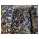 Vintage Button Collection Estate Mixed Lot