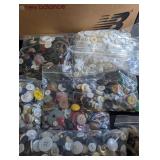Vintage Button Collection Estate Mixed Lot