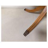 Oval Wood Pedestal Table