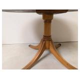 Oval Wood Pedestal Table